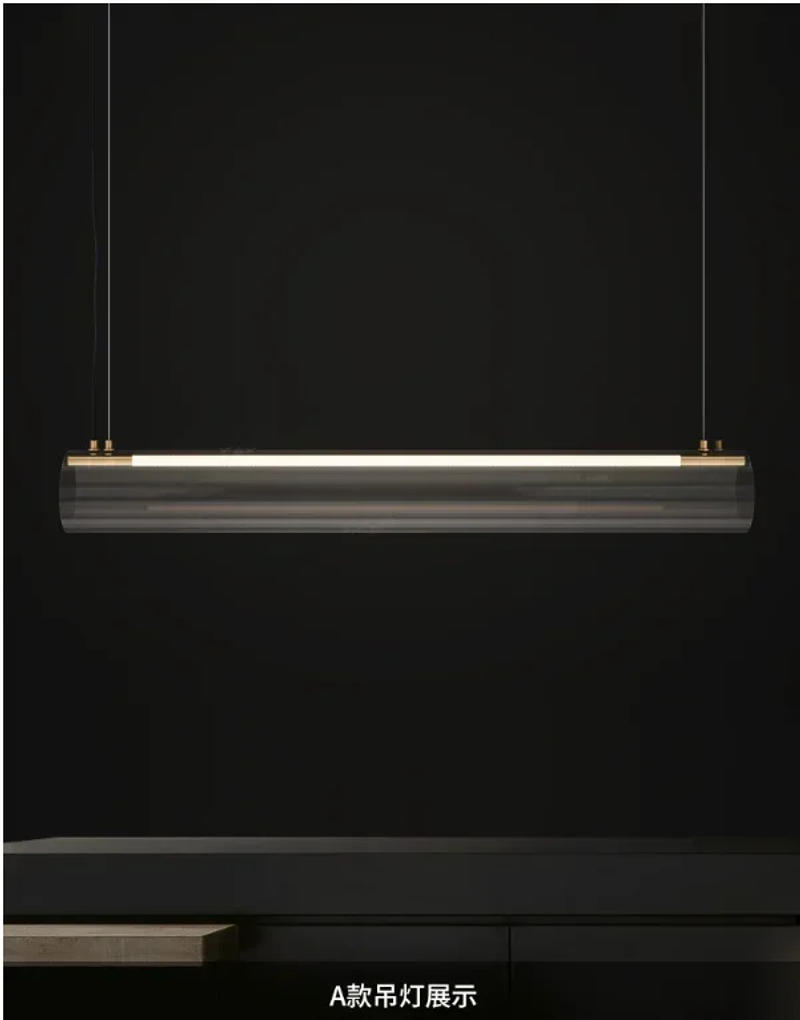 Description Picture 2 of itemMinimalist Led Chandelier Nordic Dimming Gold Table Dining Kitchen Island Office Pendant Lights Home Decor Design Luster Fixture