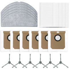 21pcs Side Brush Filter Mop Pad Dust Bag Set For Conga 7490 Home For X-Treme For Genesis Robot Vacuum Cleaning Supplies