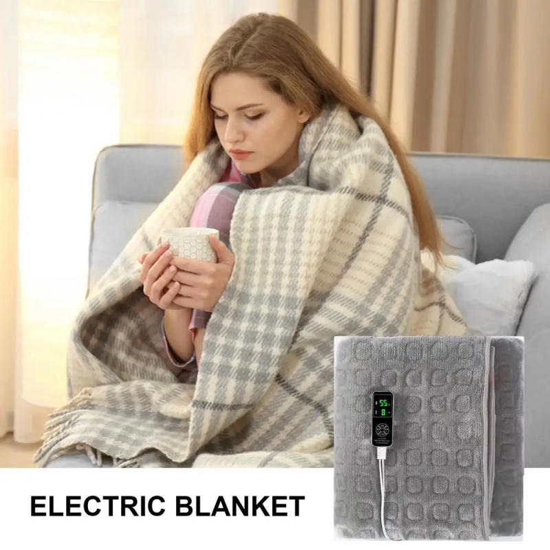 Description Picture 4 of item220V Electric Blanket Home Office Smart Heated Blanket Body Warmers Bed Sheet Cushion Pad Winter Thermal Heater Blanket Cushion
