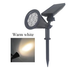 Solar Landscape Spotlights Outdoor, Bright 7-LED Solar Lights, Adjustable 2-in-1 Outdoor Wall Light for Tree House Yard Garden