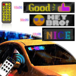 Multilingual APP Programmable DIY Scrolling Advertising Sign LED Car Screen Display with Remote Waterproof Matrix Pixel Panel 5V