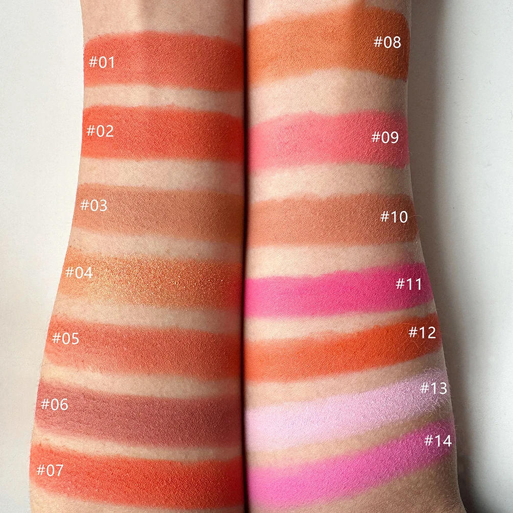 Description Picture 5 of itemPrivate Label 15colors Matte Blush Powder Lightweight High Pigmented Long Lasting Waterproof Face Brighten Makeup Bulk Custom