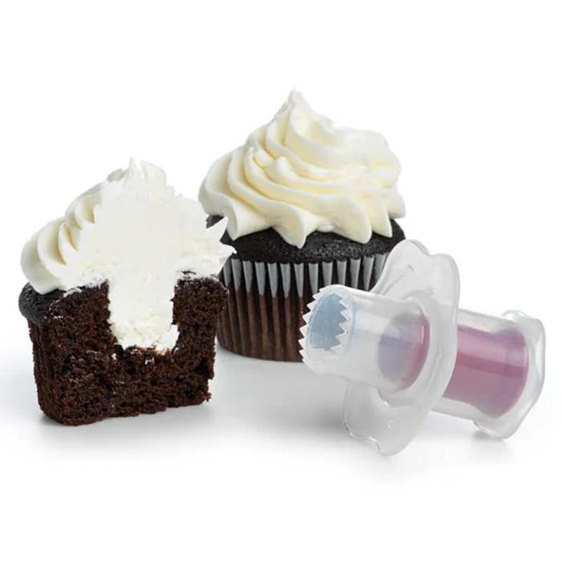 Description Picture 6 of itemCreative Muffin Cake Hole Digger DIY Pastry Cupcake Cored Remove Device Plunger Cutter Baking Decorating Digging Holes Tools