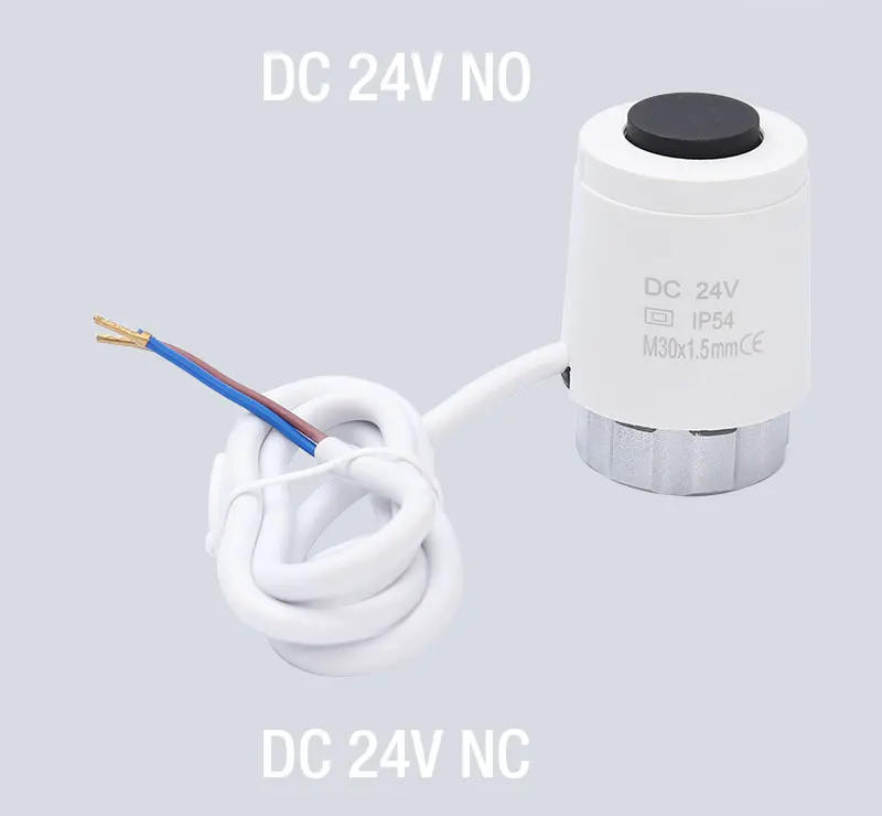 Description Picture 4 of item1/5/10 Pieces 24V Normally Closed NC /  Open NO  M30*1.5mm Electric Thermal Actuator for Underfloor Heating TRV Radiato