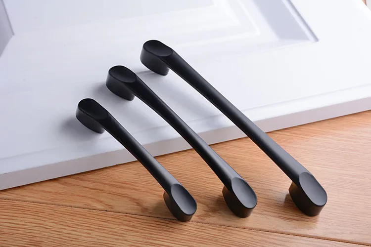 Description Picture 4 of itemAluminum Alloy Black Cabinet Handles American Style Solid Kitchen Cupboard Pulls Drawer Knobs Furniture Handle Hardware