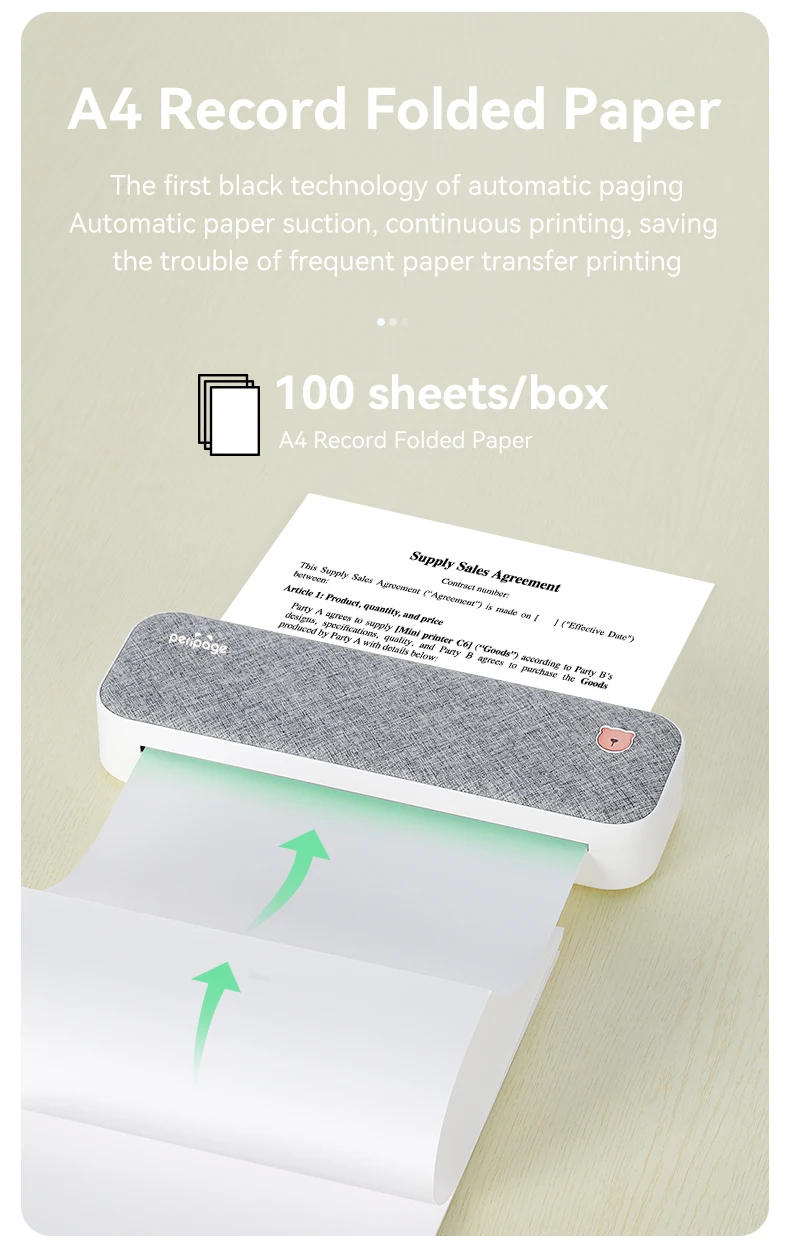 Description Picture 5 of itemPeriPage Original Thermal Paper A4 210mm Thermal Fax Machine Paper Long Time 15 Years Storage Type Paper for A40 Printer