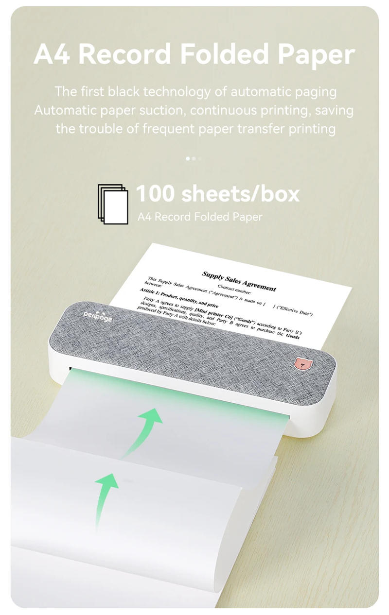 Description Picture 5 of itemPeriPage Original Thermal Paper A4 210mm Thermal Fax Machine Paper Long Time 15 Years Storage Type Paper for A40 Printer