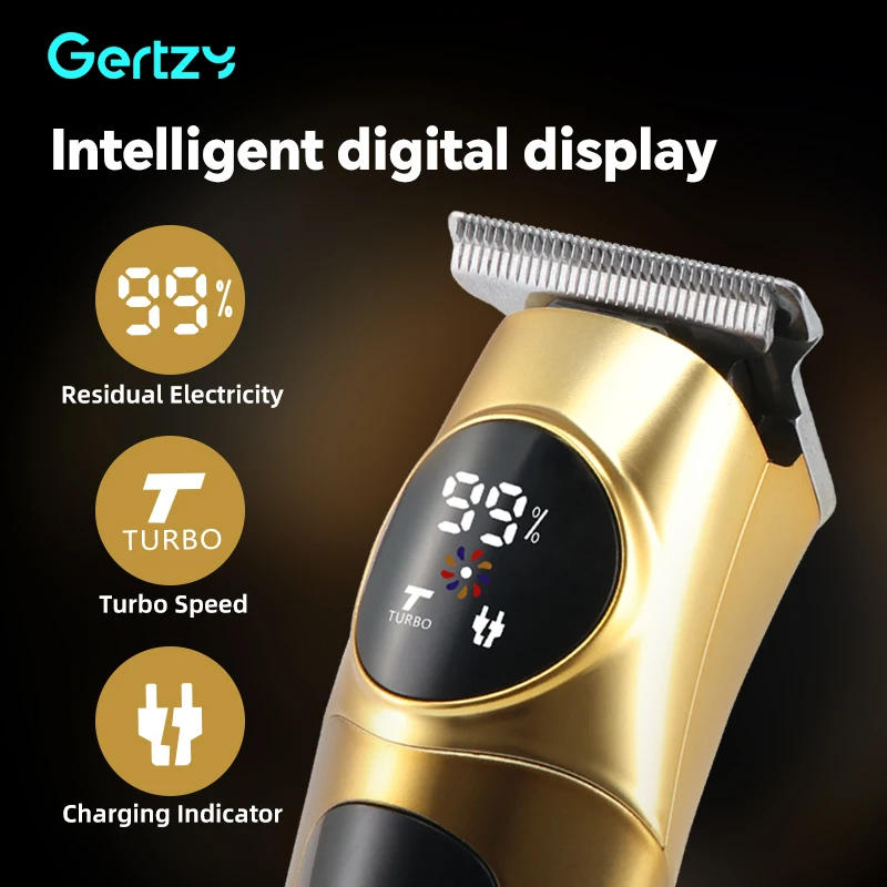 Description Picture 4 of itemMen's electric hair clipper - LED digital display screen, hair and beard trimmer - ideal choice for hairdressers and stylists