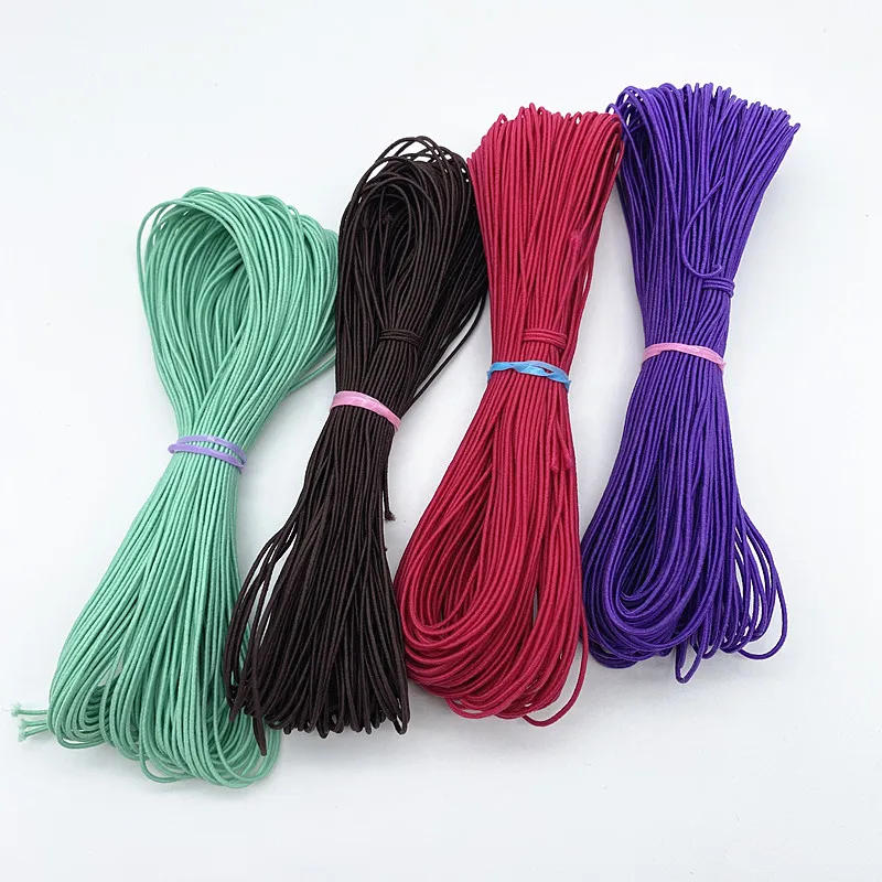 Description Picture 3 of itemNew 1.0mm 21yards Colour High-Elastic Round Elastic Band Rubber Band Elastic Cord Diy Sewing Craft