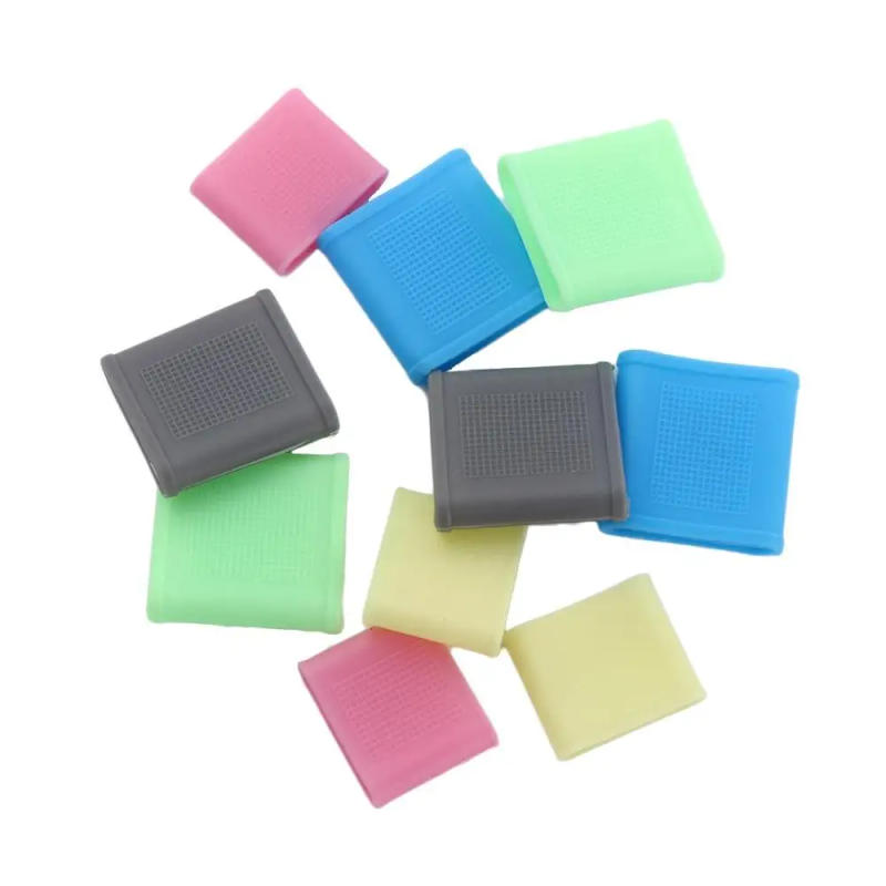 Description Picture 3 of itemWomen Blue Grey Pink Safety Grip Support Silicone Golf Finger Sleeve Protector Grip Golf Finger Protective Cover Hand Protector