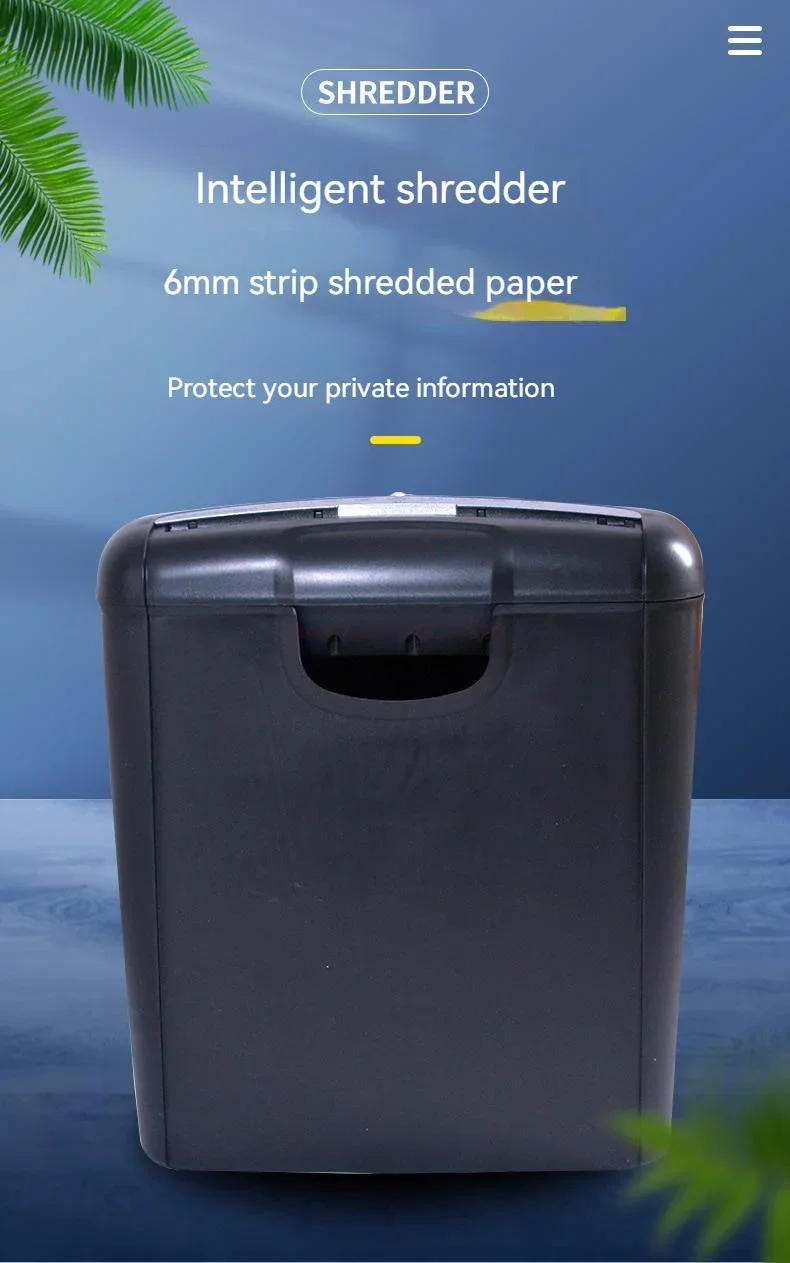 Description Picture 2 of itemA4 Shredder Small Size Grinder For Office Paper Cutter Mini Gear Electric Automatic Bill Shredder Office Electronics