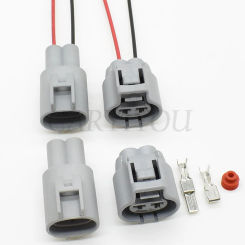 1 Set Female Male Auto 2 Pin Electronic Fan Connector Waterproof Use For Toyota Ford Focus Mazda Haima 176142-2 76143-6