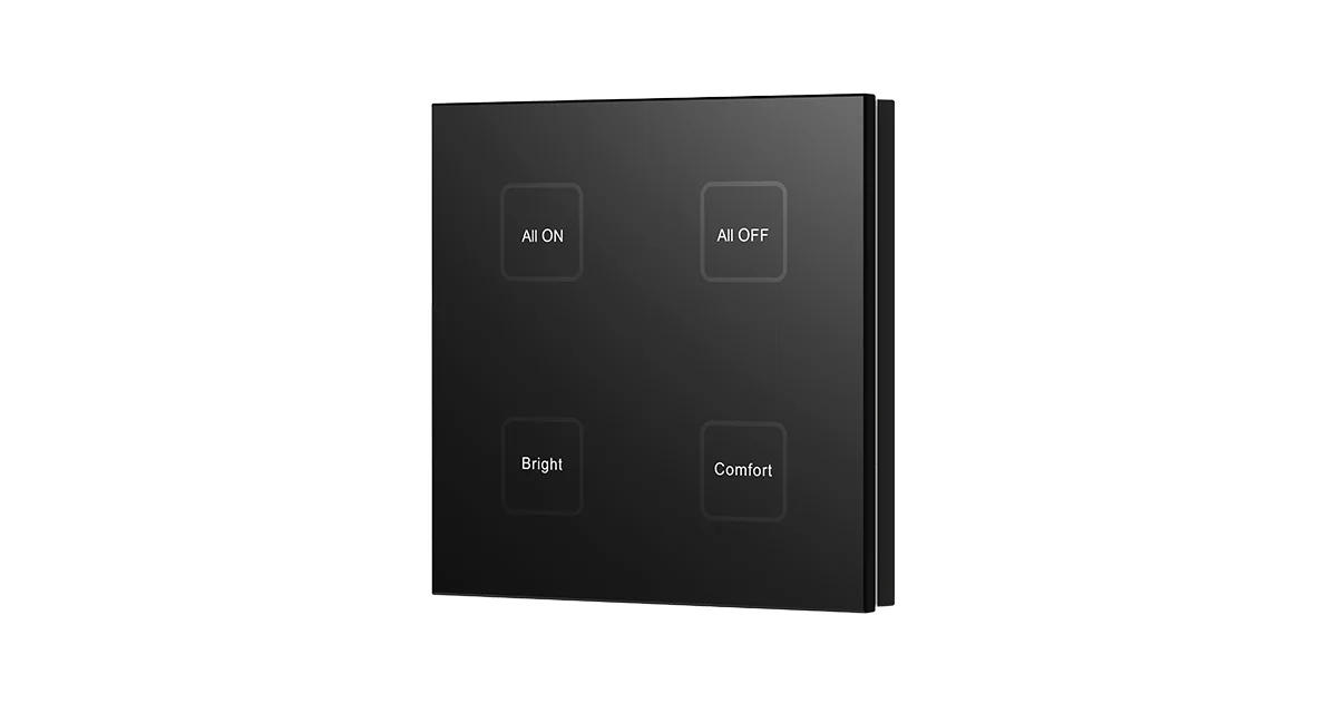 Description Picture 3 of item4 Button Zigbee3.0 Wall Mounted LED Touch Panel Remote TS4(WZS) 100-240VAC Scene Recall Function Through Tuya APP For LED Lights