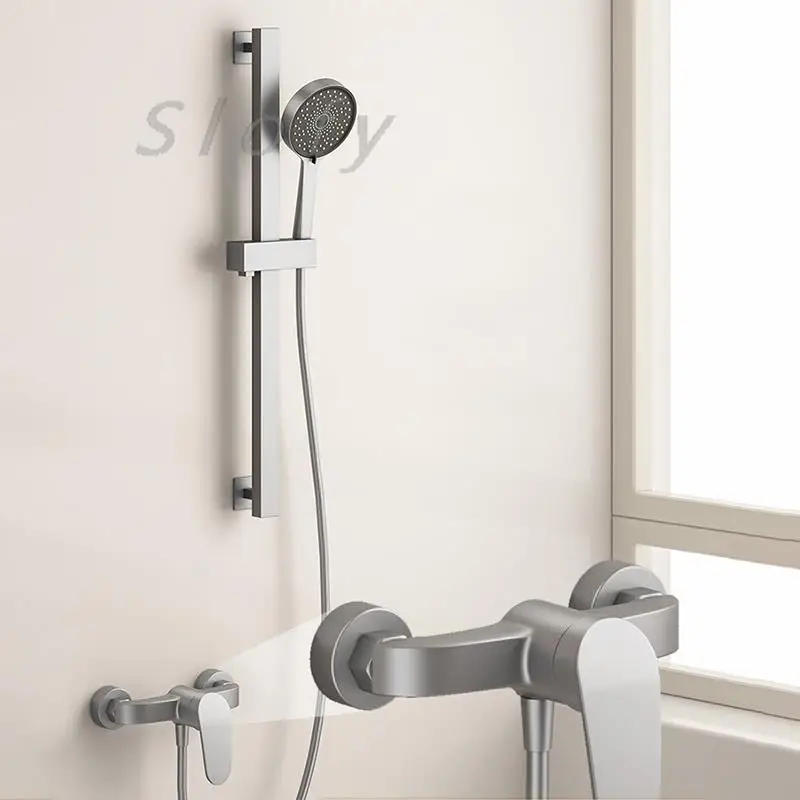 Description Picture 5 of itemCold and Hot Bathroom Rain Shower System Luxury Rain Mixer Shower High Pressure Rainfall Shower Head Faucet with Handheld Tap