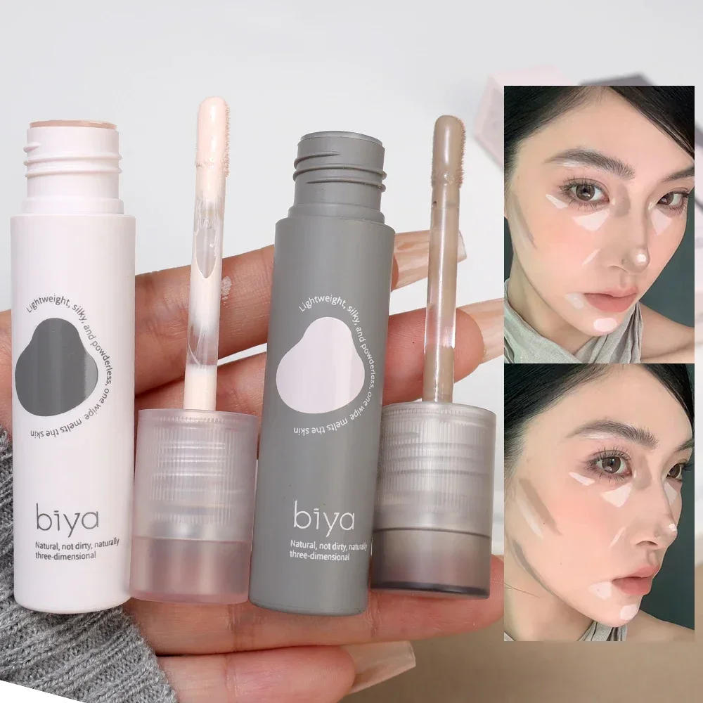 Description Picture 4 of itemFace Brighten Contouring Liquid Concealer Makeup Waterproof Nose Shadow Contour Lasting Natural Bronzer Highlighter Cosmetics