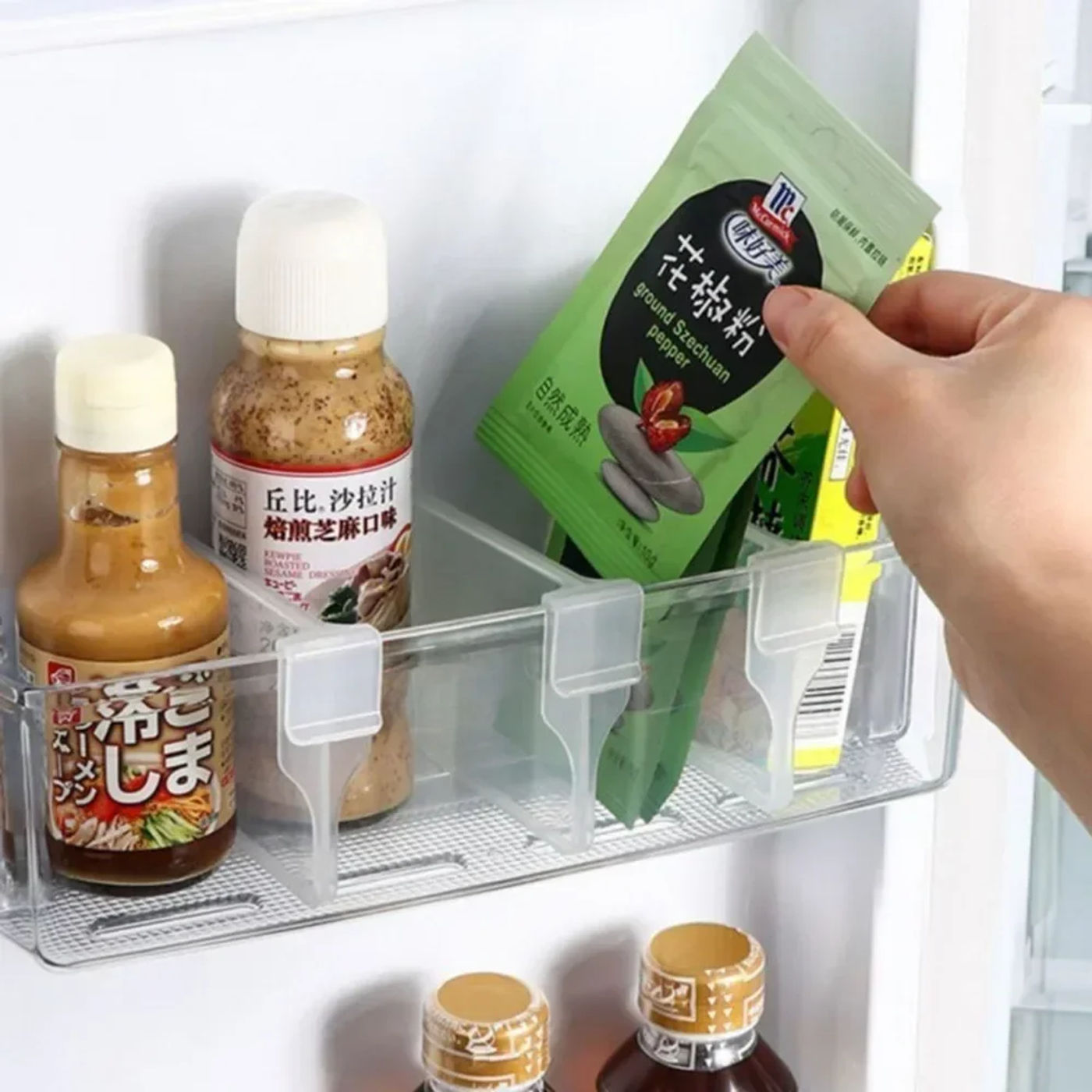 Description Picture 6 of itemAccessory Bathroom Accessories Items Organizer Kitchen Acceesories Shelf Fridge & Home. 4/6/8pcs Storage Organization Garden