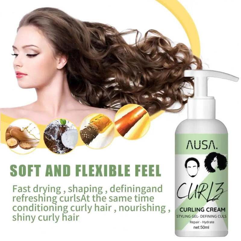 Description Picture 4 of itemCurl Boost Defining Cream 50ml Curls Hair Booster Products Instant Effect Drying Frizz Control Hair Style Setting Cream
