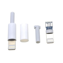 3 6 10set Lightning Dock USB Plug 3.0mm With Chip Board Male Connector welding Data OTG Line Interface DIY Data Cable For Iphone