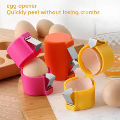 1 Set Egg Shell Separators Stainless Steel Fancy Egg Slicers Set Kitchen Hard Boiled Egg Peeler Cooking Accessories