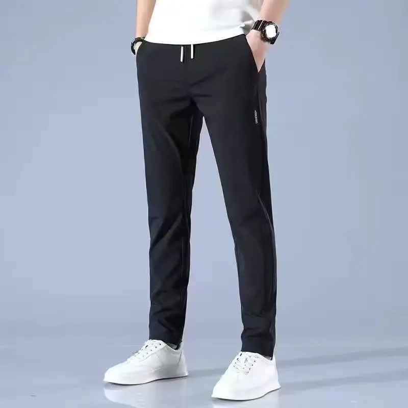 Ice silk pants for men's