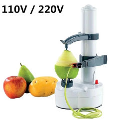 Electric Potato Peeler with 3 Blades Multifunctional Automatic Vegetable Fruits Peeler Apple Paring Machine Kitchen Corer Cutter