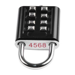 Protect Your Valuables Zinc Alloy Suitcase Lock 8 Digit Combination Padlock Solid Steel Body Compact And Portable Design