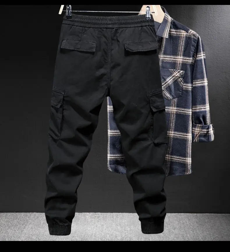 Description Picture 6 of itemVelvet Thickened American Overalls for Men, Multi-pocket Leggings, Loose Large Size Outdoor Wear-resistant Trousers Cargo Pants