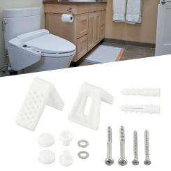 Bathroom Toilet Screws Fixing Kit Semi Pedestal Angled Floor Wc Toilet Pan Bidet Fixing Bathroom Fitting Kit Brackets