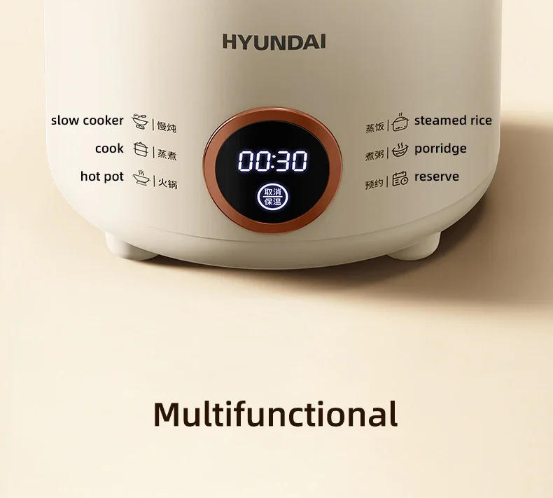 Description Picture 5 of item2L Electric Rice Cooker Cooking Pot Mini Multicooker Lunch Box Rice Cookers Hotpot Non-stick Electric Skillet Food Steamer 220V