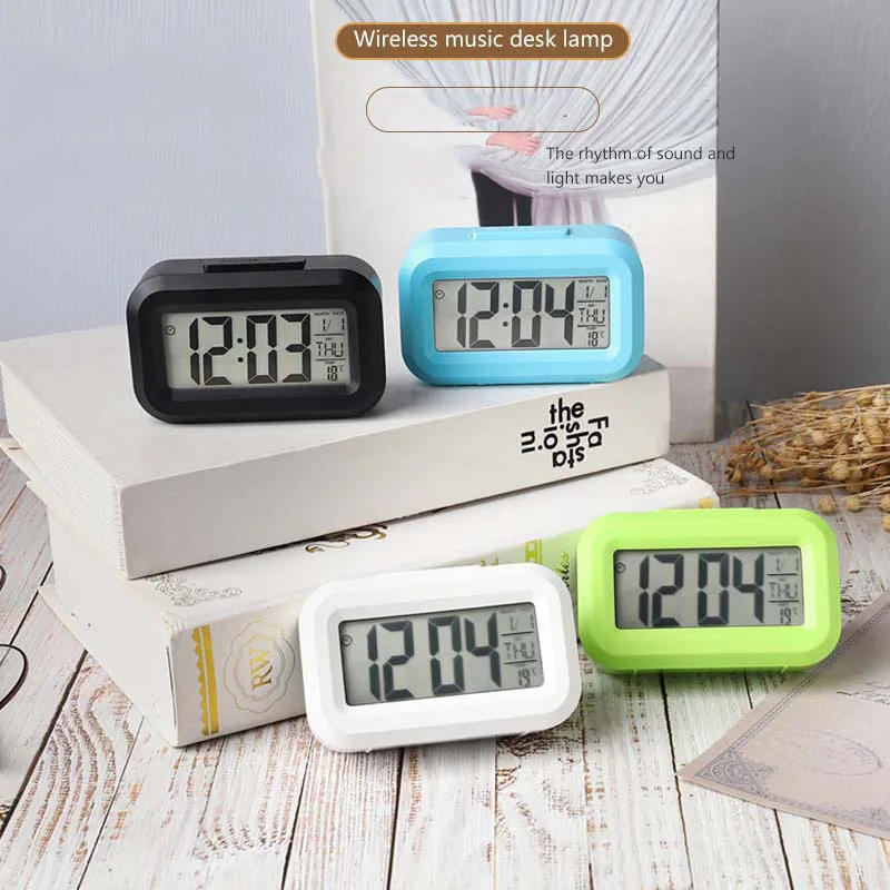 Description Picture 3 of itemLED Digital Alarm Clock Snooze Function Data Time Calendar Temperature Display Desktop Alarm Clocks Bedroom Desktop Decor