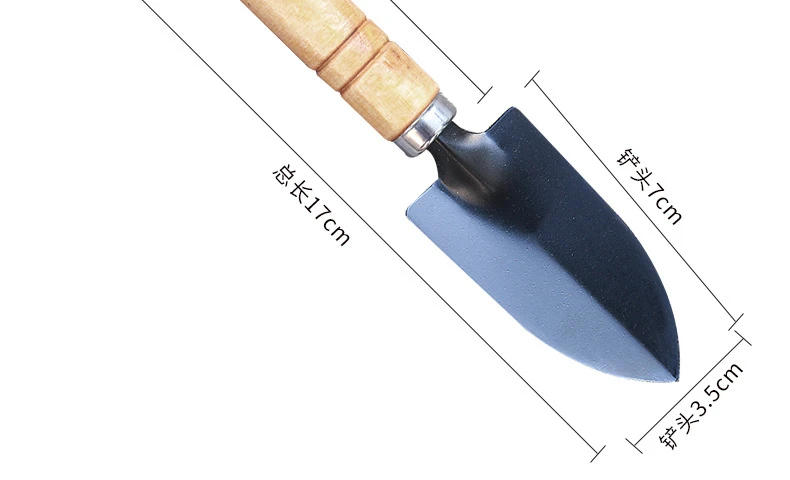 Description Picture 5 of item1Pc Stainless Steel Gardening Shovel Flower Planting Shovel Garden Wooden Handle Home garden tools Small Home Shovel Spade