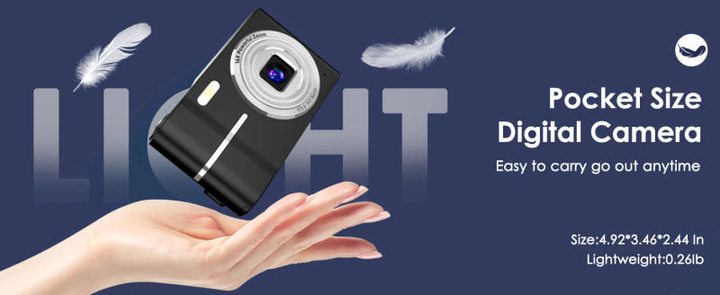 Description Picture 3 of itemUpgrade Digital Camera, Autofocus 50MP FHD 1080P Camera for kids with 16x Zoom Anti Shake, Compact Camera