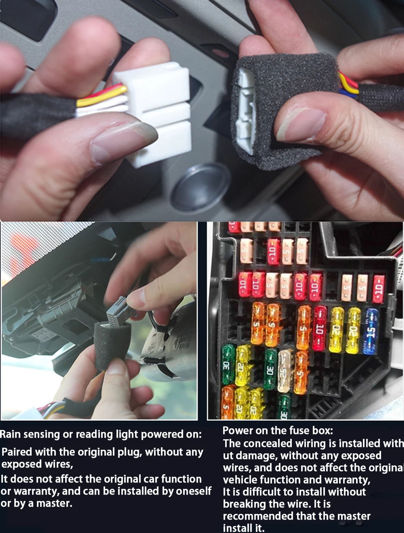 Description Picture 2 of itemZJCGO 4K 2160P Car DVR Dash Cam Camera Video Recorder Plug and Play for BMW 3 4 Series G20 G21 G22 G23 G26 i3 G28 BEV 2019~2024