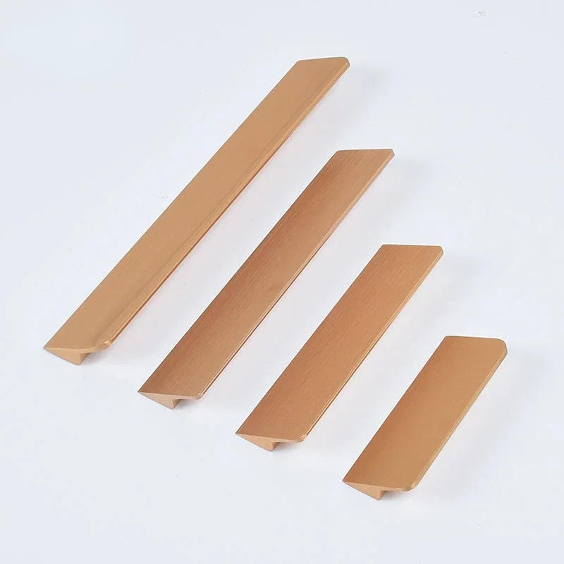 Description Picture 5 of itemGold Black Hidden Cabinet Pulls Aluminum Alloy Kitchen Cupboard Handles Drawer Knobs Wardrobe Furniture Handle Bedroom Hardware