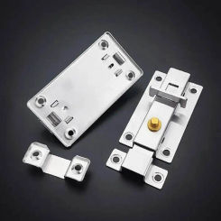 4inch Stainless Steel Self Springing Latch Door And Window Security Bolt With Push Button Automatic Spring Loaded Latch Lock