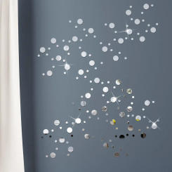 50PCS 2CM Round Acrylic Mirror Sticker Self Adhesive Living Room Wall DIY Decor