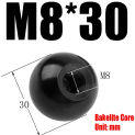 Clamping Ball Head Nut Thread Bakelite Core Machine Tool Replacement Ball Lever Knob Bakelite Handle Ball M6 M8 M10 M12 M16 2PCS