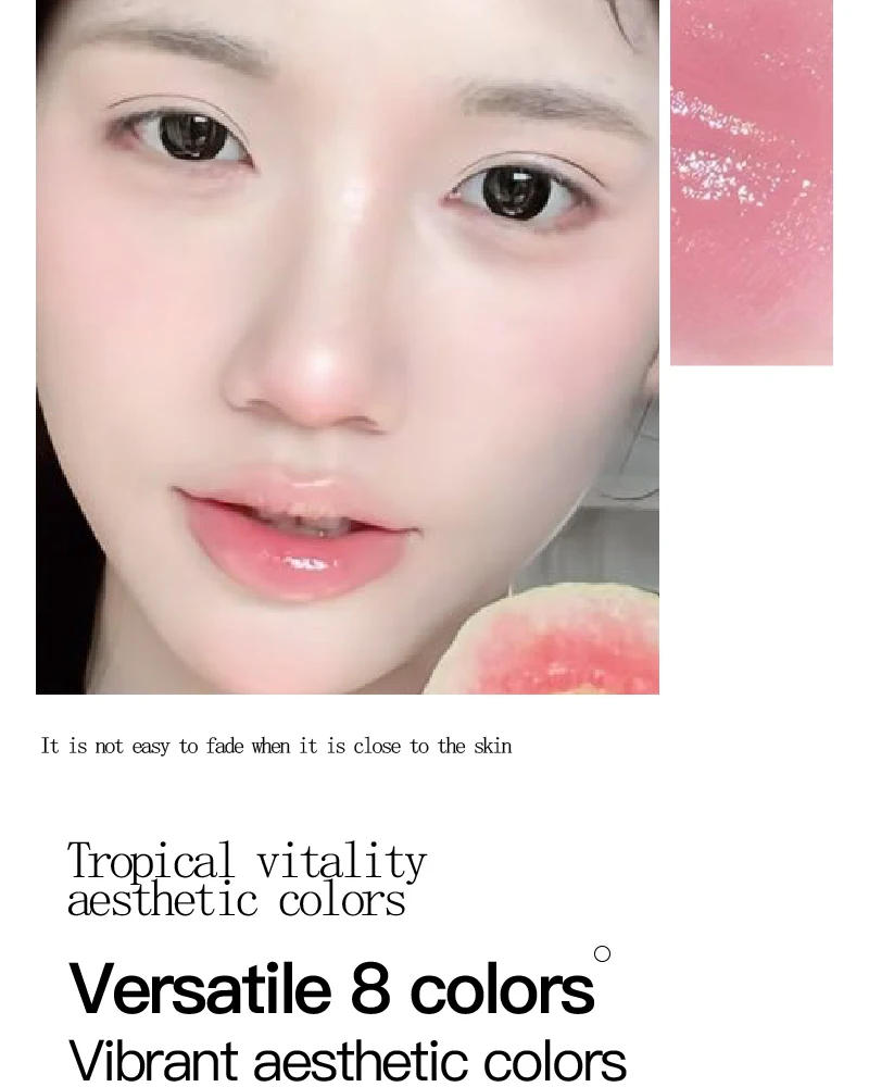 Description Picture 5 of itemLight Pink Liquid Blush Cheek Waterproof Lasting Brightening Natural Matte Rouge Contouring Low Saturated Blusher Korean Makeup