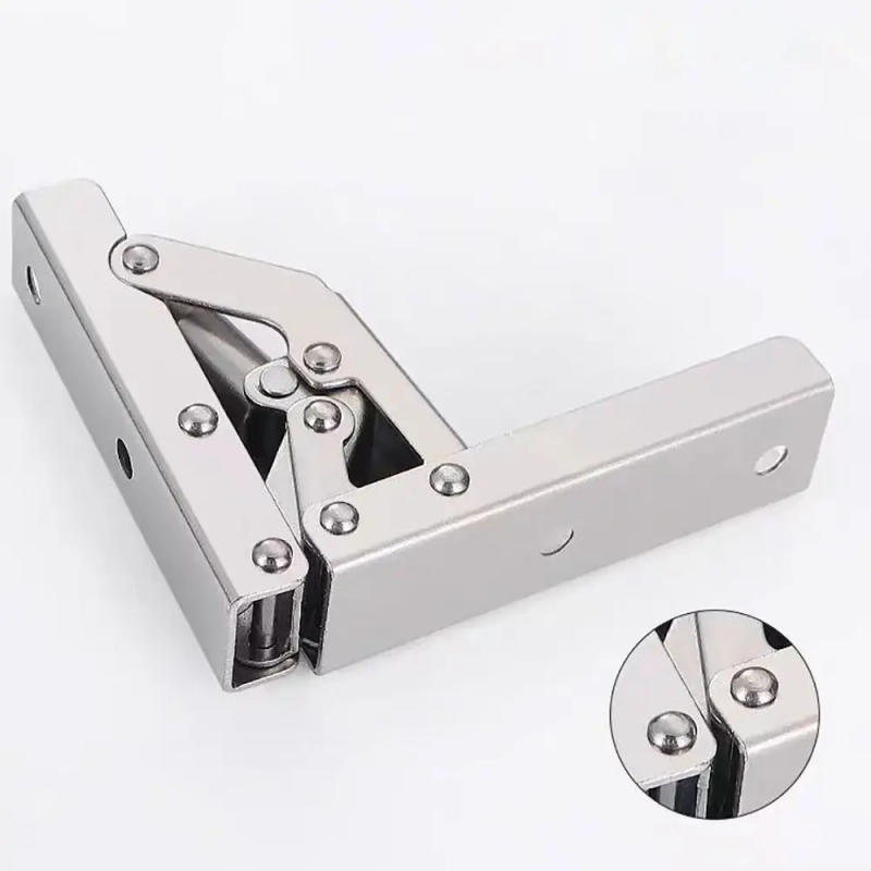 Description Picture 4 of item2Pcs Rust Resistance 90 Degree Hinge With Screws Furniture Hardware Cabinet Door Hinge Simple Installation Steel Plate