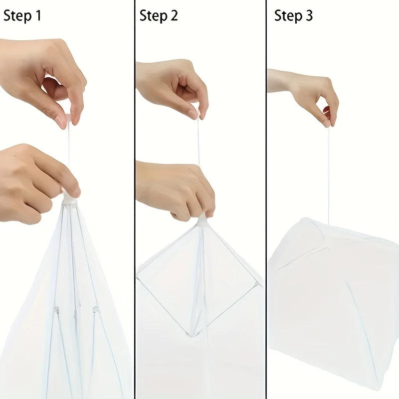 Description Picture 5 of item1pc Portable Mesh Food Covers Tent Umbrella Design for Outdoor Picnic BBQ Food Net Kitchen Gadgets