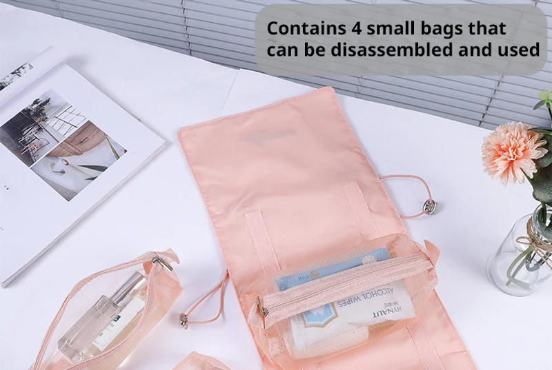 Description Picture 4 of itemDetachable4 in One Makeup Bag Multifunctional and Minimalist Travel WOMEN'S Foldable Travel Cosmetics Storage and Washing Bag