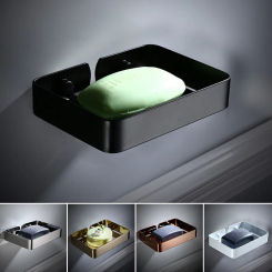 Tuqiu Gold Bathroom Shelf Rose Gold Soap Holder SUS 304 Black Bathroom Soap Dish Wall Mounted white Kitchen Storage holder