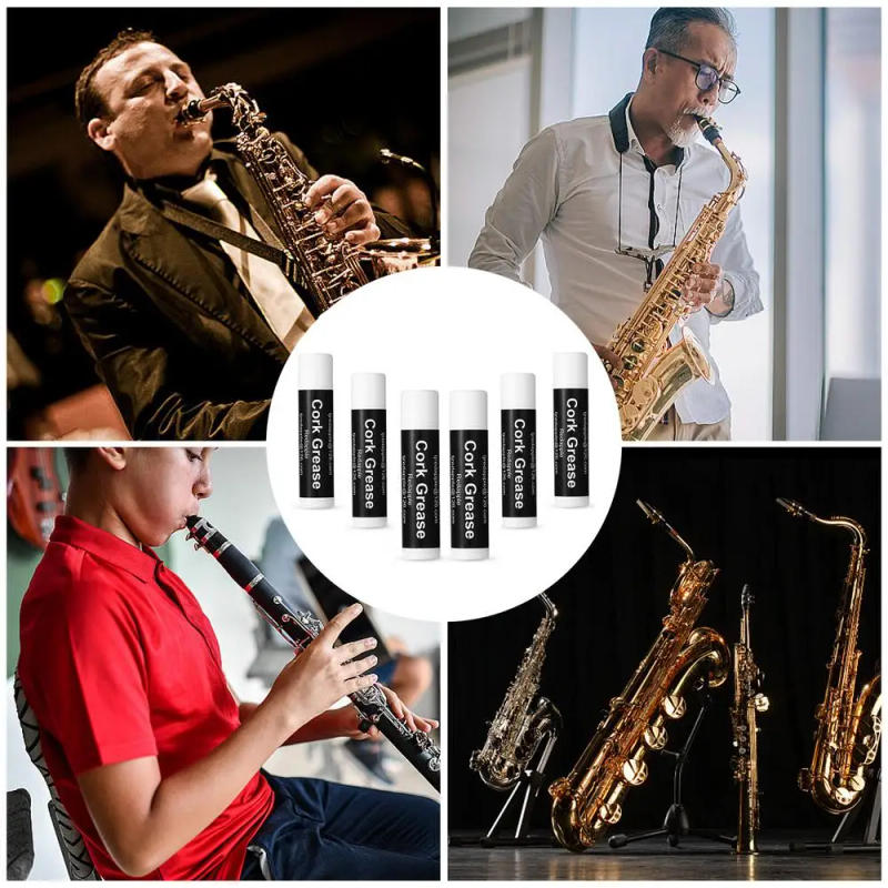 Description Picture 4 of itemClarinet Cork Grease Woodwind Cork Grease 6pcs Lubricant Tube Clarinet For Saxophone Bass Clarinet Flute Supplies