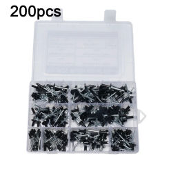 Blind Multi-Grip POP-Rivet Rivet Flanges Equipment Aluminum Aluminum Alloy Replacement Set Standard 200Pcs Assorted