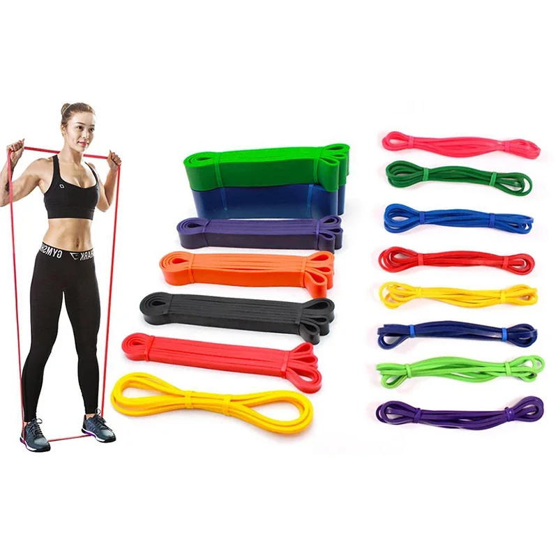 Description Picture 2 of itemElastic band fitness resistance band Yoga tension band butt circle butt rubber exercise strength training Work on your hip belt