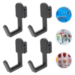 20pcs J Shape Peg Board Hooks Peg Board Hooks Plastic Tool Hooks Tools Display Hook White Shelves Shelf
