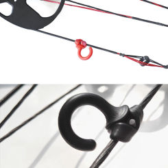 4pcs Archery Bow String Stabilizer Compound Bowstring Damper Silencer Stop Noise Oscillation Vibration Damper