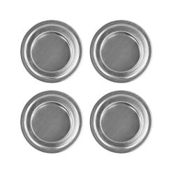 Sliding Doors Round Hole Handle Cabinet Concealed Handle Stainless Steel 4pc Round Silver Brand New Convenient