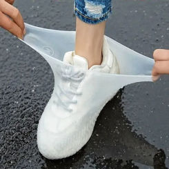 Silicone Waterproof Shoe Covers Reusable Non-Slip Wear-Resistant Rain Shoe Covers Protector Anti-Slip Boot For Outdoor Rainy Day