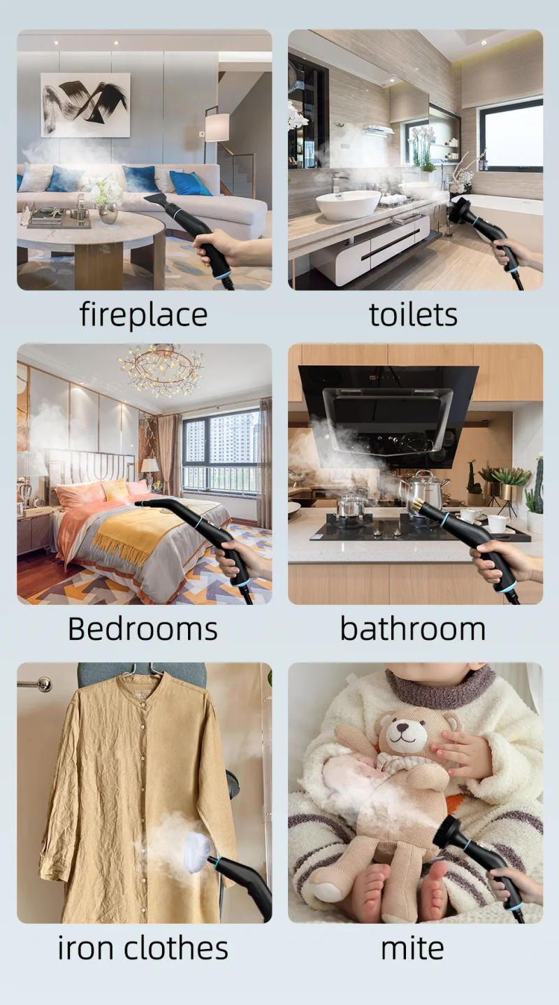 Description Picture 5 of item2500w High pressure Steam Cleaner Air Conditioner Kitchen Handlend Hood Car Steam Cleaner Machine Home Appliances EU/US Plug